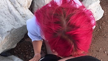 Blowjob in public on the beach friend's wife cheating