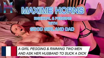 Raw passion with good deep rimming bi exploration and vibrating pegging that leads to explosive orgasms don