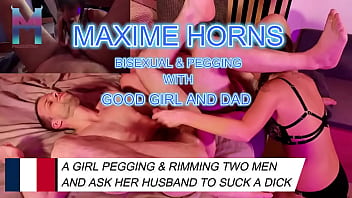 Raw passion with good deep rimming bi exploration and vibrating pegging that leads to explosive orgasms don