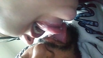 Couple licking