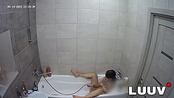 Luuv masturbation and orgasm on home camera from emily in the bathroom