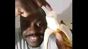 Taste testing my semen served with banana to see if it causes any allergies and what happens when someone eats or swallows my semen