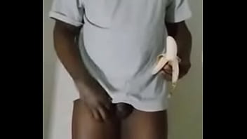 Taste testing my semen served with banana to see if it causes any allergies and what happens when someone eats or swallows my semen