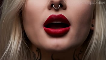 Smoking fetish ai movie red lipstick