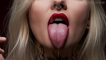 Smoking fetish ai movie red lipstick