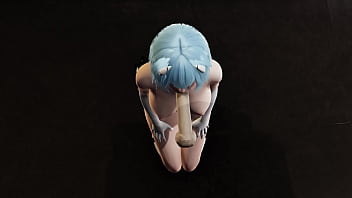 Rei ayanami blowjob and facial