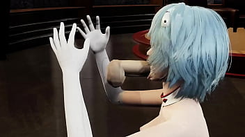 Rei ayanami blowjob and facial