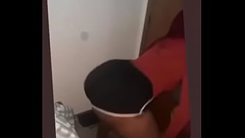 Twerking big black gorgeous ass in tight shorts