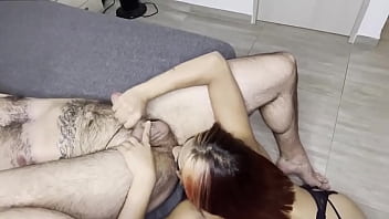 Teen latina eating ass and sucking dick