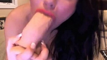 Huge tits girl plays with toy on webcam