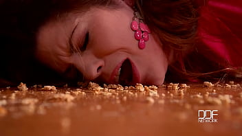 Lick it twist it eat it lesbian fetish training in the office