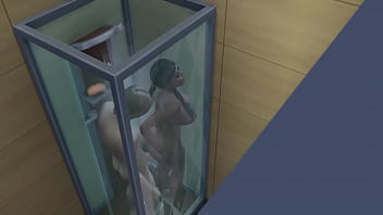 Жопастая мулатка соблазнила парня после бассейна