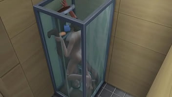 Жопастая мулатка соблазнила парня после бассейна