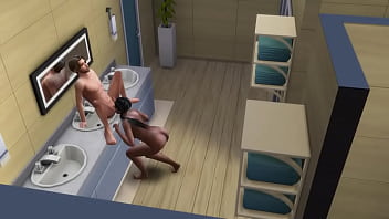 Жопастая мулатка соблазнила парня после бассейна