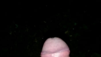 Pissing in the woods by night