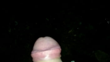 Pissing in the woods by night