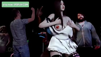 Busty girl riding a bbc