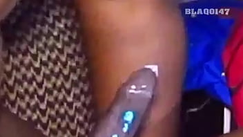 My step sister keep moaning as she enjoyed riding on my big black cock