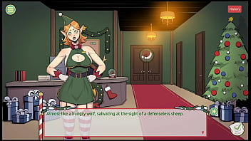 Claus' secret surprise xmas hentai game ep 1 naughty elf and sexy santa wife