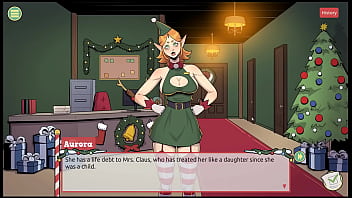 Claus' secret surprise xmas hentai game ep 1 naughty elf and sexy santa wife
