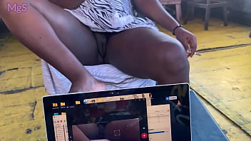 Slutty african whore goes public flashing in a hood bar