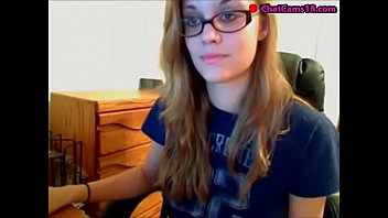 Pornstar lilly luck strips and masturbates on webcam