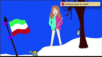 Art academy young lady piss like a boy 3