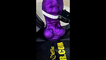 Anal with a new huge dildo on the most powerful fucking muchine