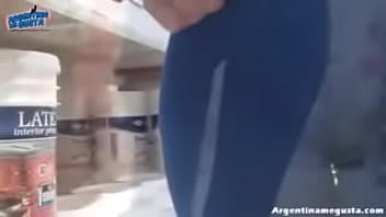 Amazing perfect round and big ass at the market