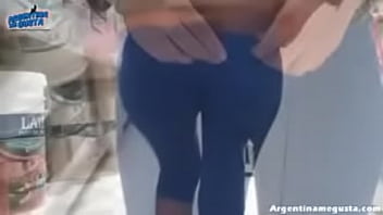 Amazing perfect round and big ass at the market