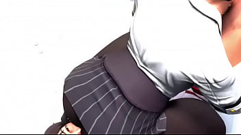 Street fighter li sitting on sakura's face