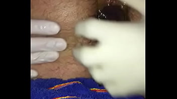 First try prolapse 6cm plug up my asshole