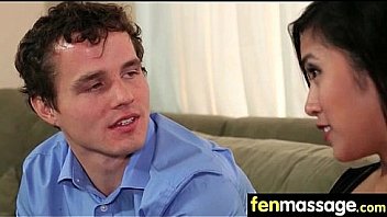 Sexy teen babe sucks and fucks at the massage table 4