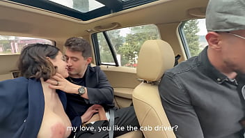 Busty brunette lulita star gets double teamed by her husband jimmy bud and uber driver valentino roca