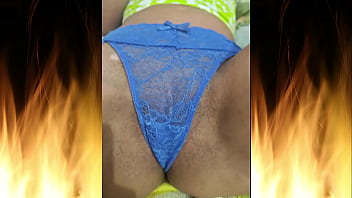 Jade teasing with blue panties
