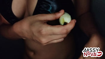 Sexy teen amateur girl play with banana in her body and pussy wearing sexy lingerie bra panty Sexy teen amateur girl play with banana in her body and pussy wearing sexy lingerie bra panty