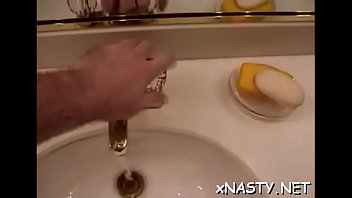 Stuffing her taut wet aperture