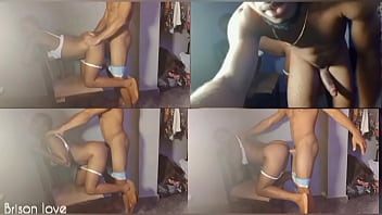 Banged her up while she laid on a chair for support