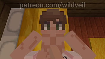 Minecraft couple fucks