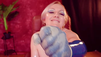 Latex rubber gloves dildo blowjob with ahegao face arya grander Latex rubber gloves dildo blowjob with ahegao face arya grander
