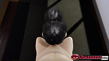 Red Lingerie Anime Girl With Blue Eyes – Standing Handjob No Hands Blowjob & Office Table Cumshot In Honey Select 2 thumbnail