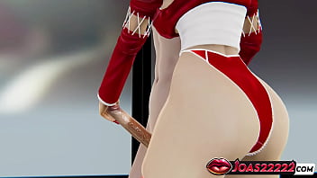 Red Lingerie Anime Girl With Blue Eyes – Standing Handjob No Hands Blowjob & Office Table Cumshot In Honey Select 2 thumbnail