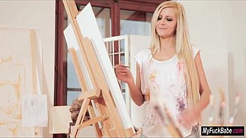 Stepmom summer paints diore before and after a threesome Stepmom summer paints diore before and after a threesome