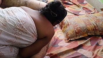 Black indian mature housewife giving rimjob to her husband she sucking anus of her husband and then sucking cock and fucked by her husband nicely