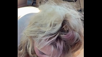 Streetwalker takes a load in her mouth after deepthroating a paying customer bareback