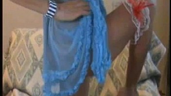 Mature in sexy lingerie masturbates