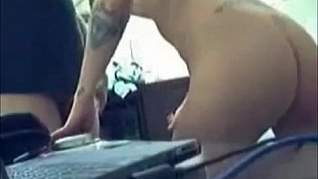 Strip and blowjob on webcam