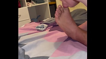 Step brother he caught her in the bathroom bent over and put his dick in her fucked her in the bathroom well and then put her on top of him in bed and at the same time his stepsister sucked her fee