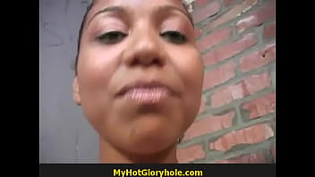 Slutty teen finds a gloryhole cock 6