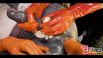 Two Latex Dominatrix Sissy Femdom Anal Fisting Bdsm thumbnail